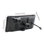 Ecrã tátil universal SWM B5353 6,86 polegadas Carplay/Android Auto sem fios Preto