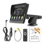 Ecrã tátil universal SWM B600W 7 polegadas Carplay/Android Auto sem fios Preto