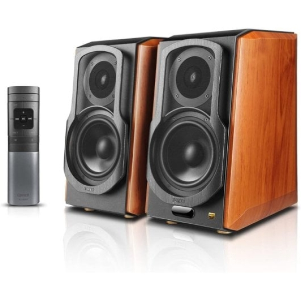Edifier S1000W Altifalantes Ativos com WiFi/Bluetooth Castanhos