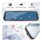 Espelho retrovisor SWM B5319R 9.36 Pouces Carplay/Android Auto Sem Fio Preto