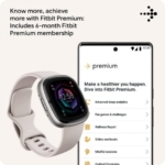 Fitbit Sense 2 Smartwatch Branco Marfim/Platina