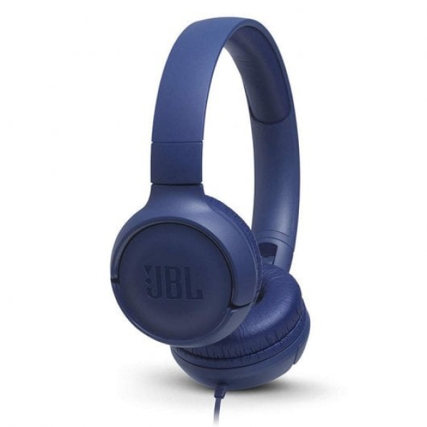 Fones de ouvido JBL Tune 500 com microfone azul