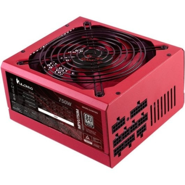 Fonte Alimentação Mars Gaming MPVU750M 750W 80 Plus Prata Full Modular Vermelho