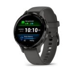 Garmin Venu 3S Smartwatch 41mm Bisel Aço Inoxidável Cinzento com Bracelete de Silicone Cinzento