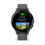Garmin Venu 3S Smartwatch 41mm Bisel Aço Inoxidável Cinzento com Bracelete de Silicone Cinzento
