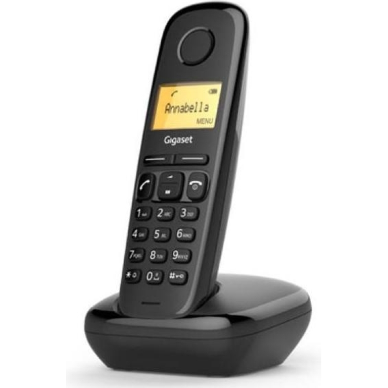 Gigaset A 170 BLACK - Telefono Dect con base analogica