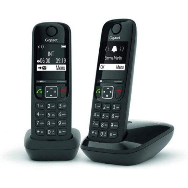 Gigaset AS690 Duo Pack de Telefones Sem Fios Pretos