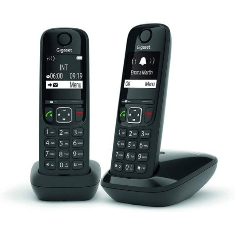 Gigaset AS690 Duo Pack de Telefones Sem Fios Pretos