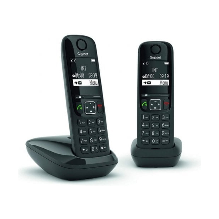 Gigaset AS690 Duo Pack de Telefones Sem Fios Pretos