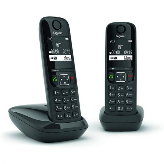 Gigaset AS690 Duo Pack de Telefones Sem Fios Pretos