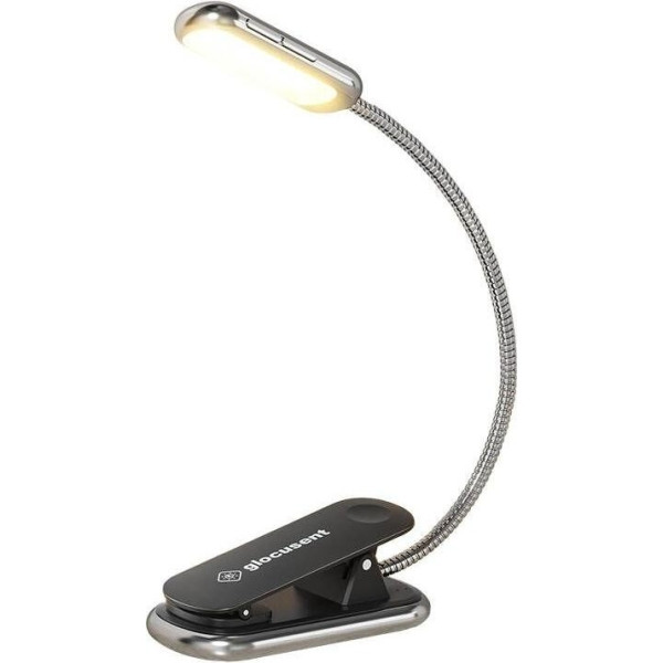 Glocusent Wireless lamp Posh Premium book light, USB-C 1000mAh timer (Black)