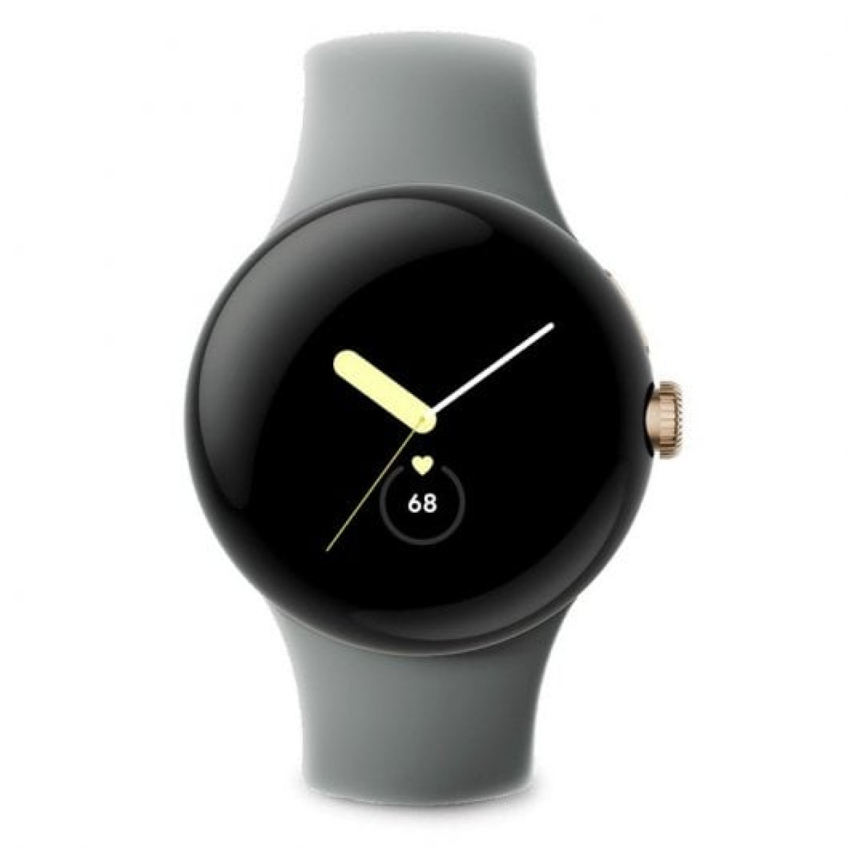 Google Pixel Watch 41mm Relógio Smartwatch Dourado com Pulseira desportiva de Avelã