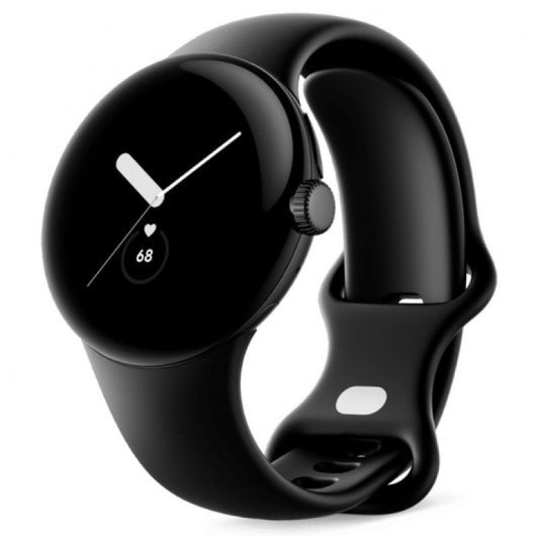 Google Pixel Watch LTE 41mm Smartwatch preto fosco com pulseira desportiva de obsidiana preta