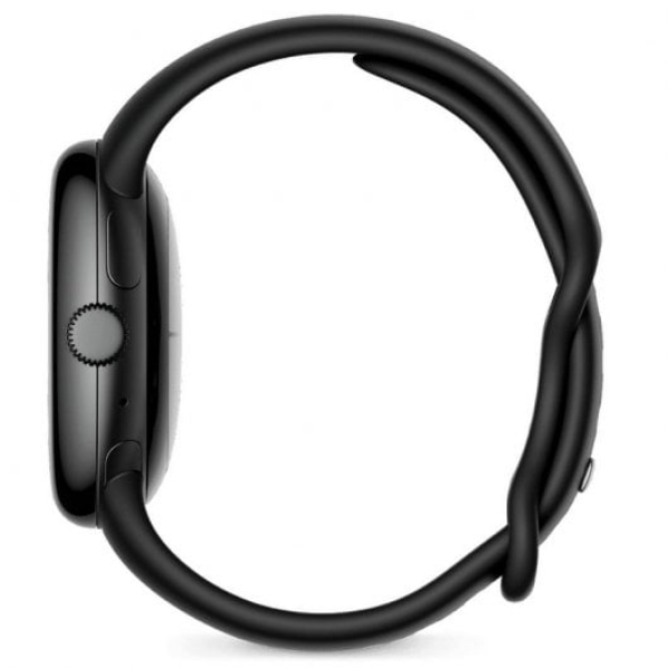Google Pixel Watch LTE 41mm Smartwatch preto fosco com pulseira desportiva de obsidiana preta