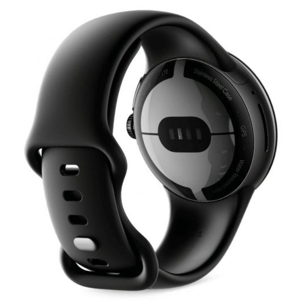 Google Pixel Watch LTE 41mm Smartwatch preto fosco com pulseira desportiva de obsidiana preta