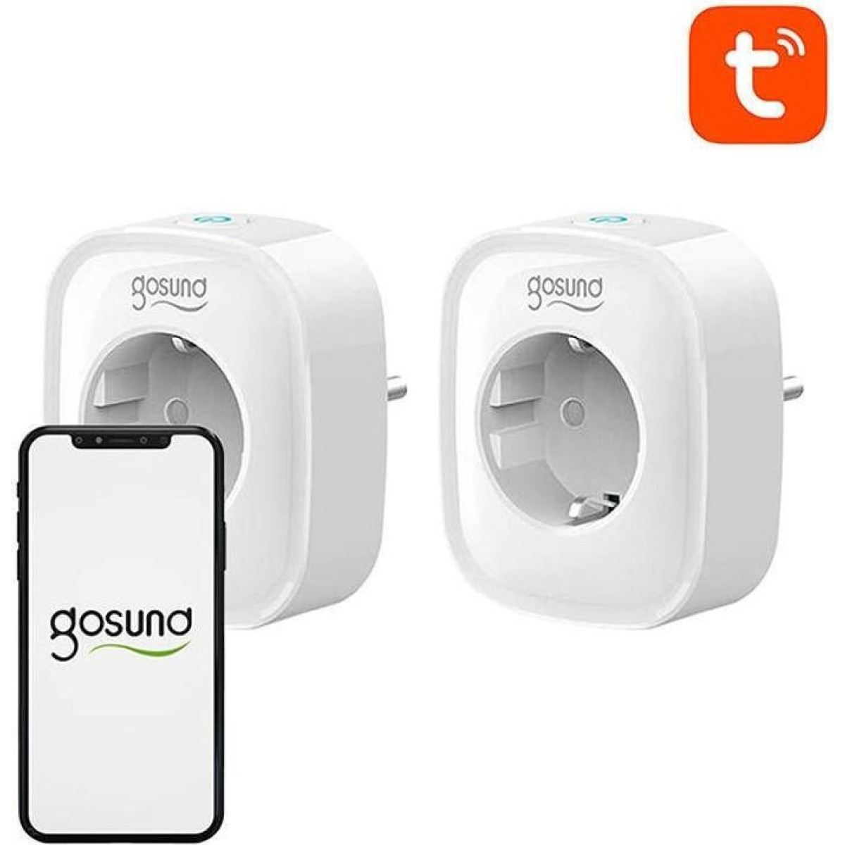 Gosund Smart socket WiFi SP1 (2-pack), Tuya