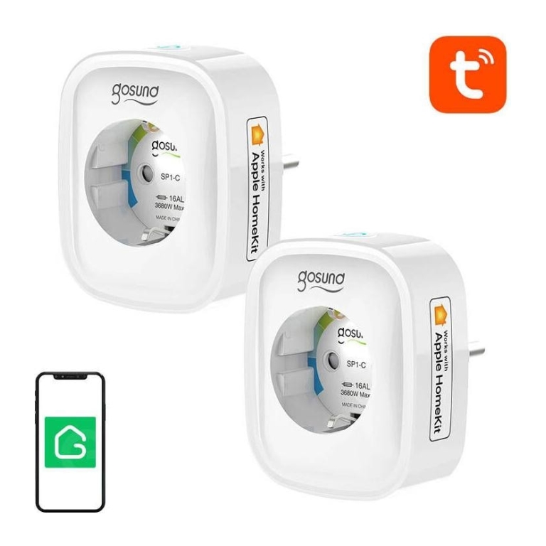 Gosund Smart socket WiFi SP1-H (2-pack)(HomeKit)