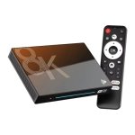 H96 MAX M9S 8K RK3576 8GB/128GB Wifi 6 Android 14 Preto - Android TV