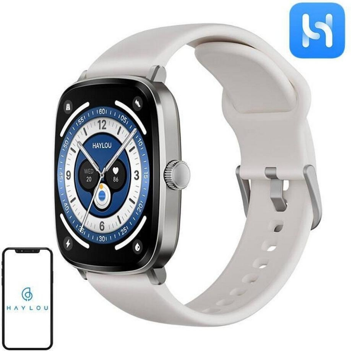 Haylou Smartwatch RS5 (srebrny)