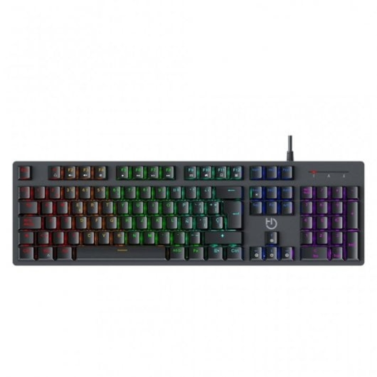Hiditec GK400 Teclado Mecânico Preto ARGB Switch Vermelho