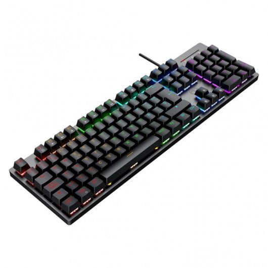 Hiditec GK400 Teclado Mecânico Preto ARGB Switch Vermelho