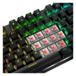 Hiditec GK400 Teclado Mecânico Preto ARGB Switch Vermelho