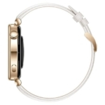 Huawei WATCH GT 4 AMOLED 41mm Smartwatch Dourado com Bracelete de Couro Branca