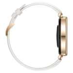 Huawei WATCH GT 4 AMOLED 41mm Smartwatch Dourado com Bracelete de Couro Branca