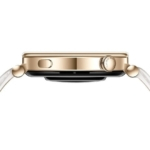 Huawei WATCH GT 4 AMOLED 41mm Smartwatch Dourado com Bracelete de Couro Branca