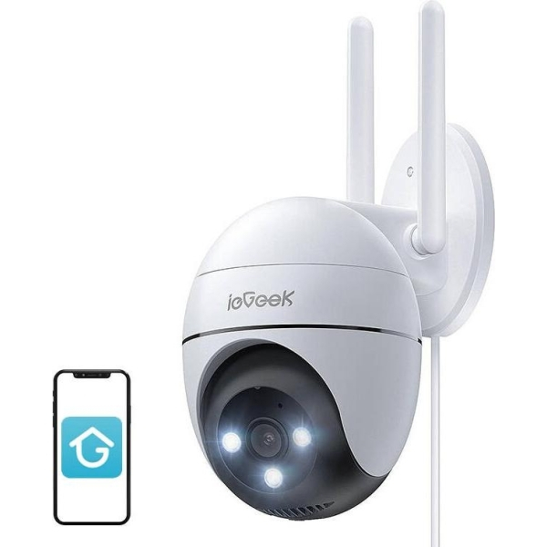 IeGeek WiFi 3MP wireless rotating outdoor camera ZS-GQ2 white