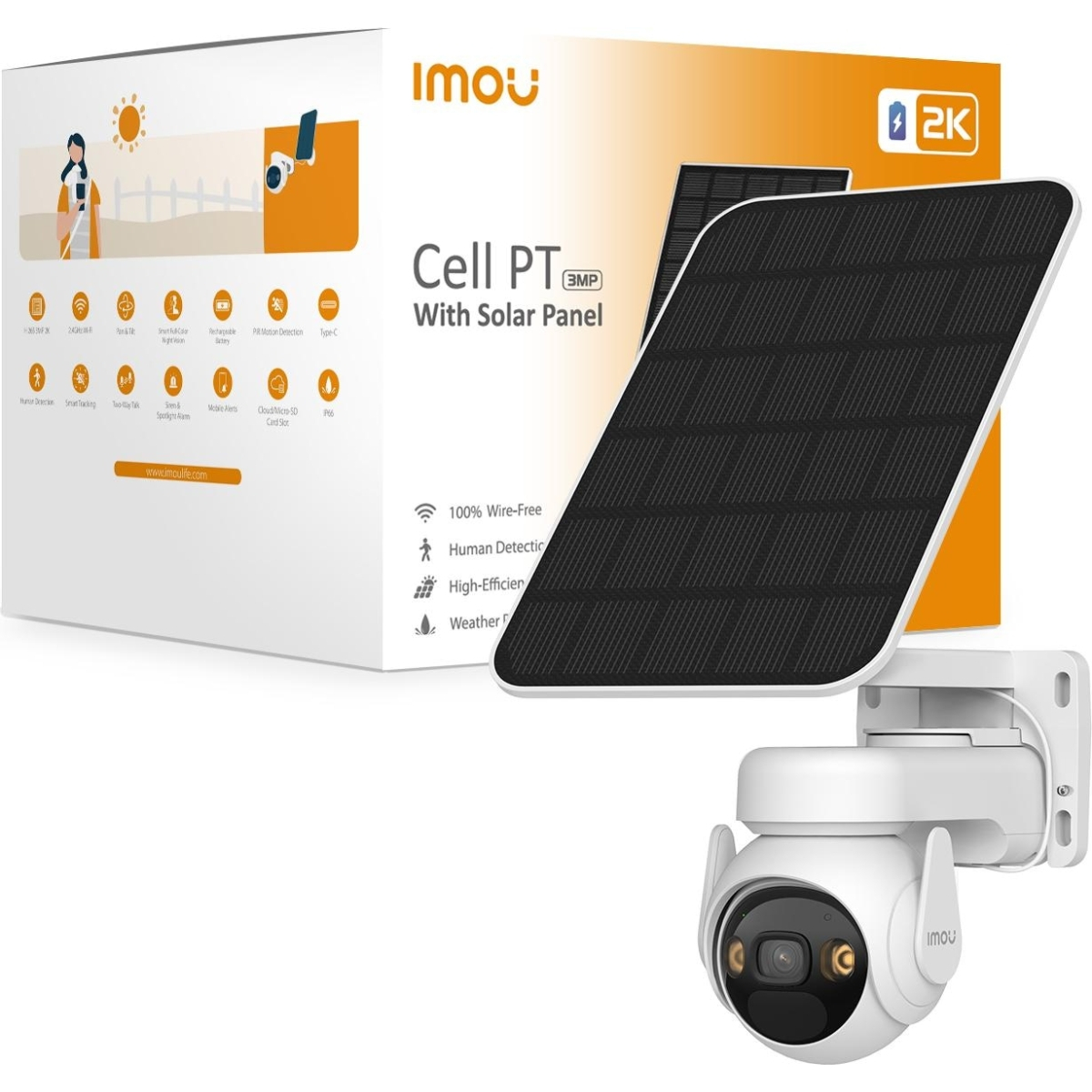 Imou Cell PT with Solar Panel