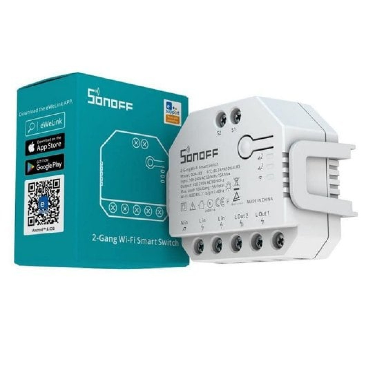 Interruptor inteligente Sonoff Dual R3 Wifi