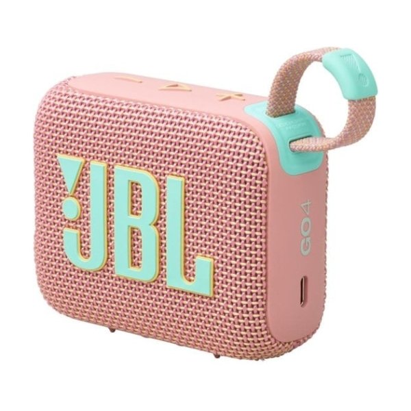 JBL GO 4 Altifalante Sem Fios Bluetooth Portátil com Proteção IP67 e Conexão USB-C Rosa