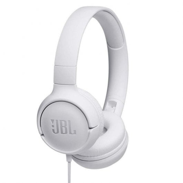 JBL Tune 500 Auscultadores com Microfone Brancos