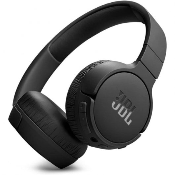 JBL Tune 670NC Auscultadores Sem Fios com Cancelamento de Ruído Adaptativo Pretos