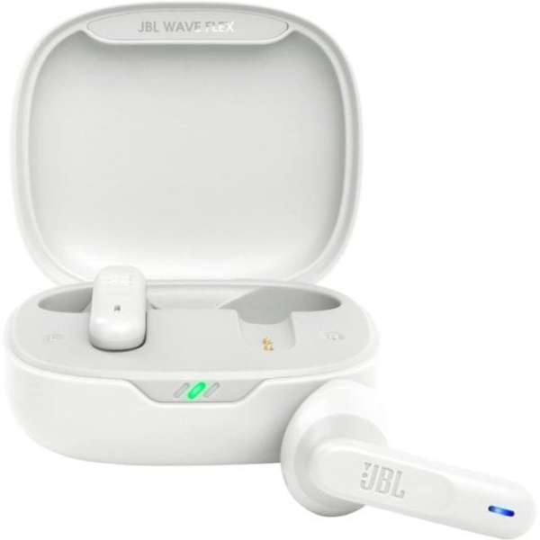 JBL Wave Flex Auriculares Sem Fios Brancos