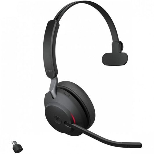 Jabra Evolve2 65 MS Headset Monoaural Preto