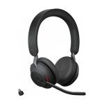 Jabra Evolve2 65 MS Teams Stereo Headset Bluetooth USB-C Pretos