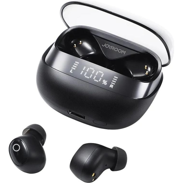 Joyroom Earbuds Wireless Headphones with Display, Bluetooth 5.3 - Black