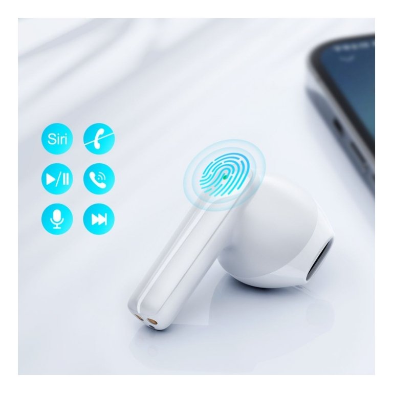 Joyroom JR-TL11 Dual-Mic ENC True Wireless Earphones -White