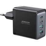 Joyroom charger GaN 67W 4 ports (2x USB, 2x USB C) black (TCG02) + cable USB C - USB C 100W 1.2m