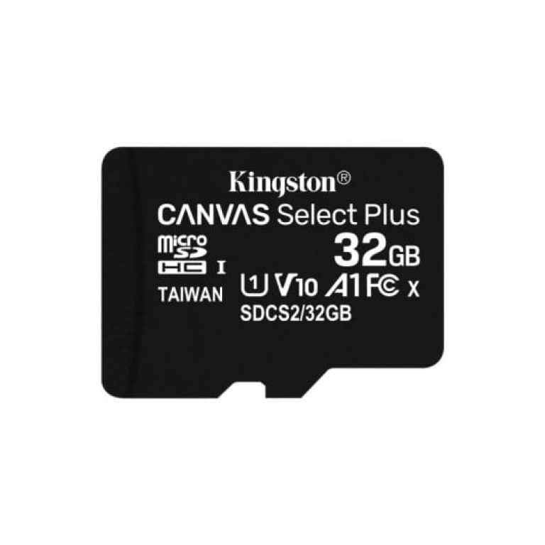 Kingston Canvas Select Plus MicroSDXC 32GB UHS-I U1 V10 Classe 10 Adaptador