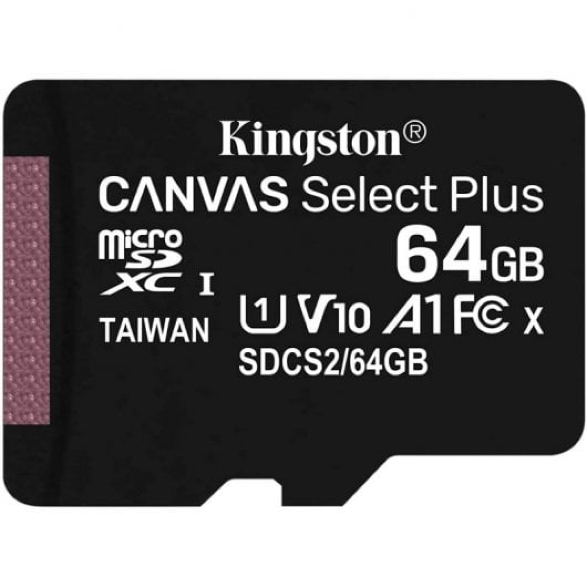 Kingston Canvas Select Plus MicroSDXC 64GB UHS-I U1 V10 Classe 10