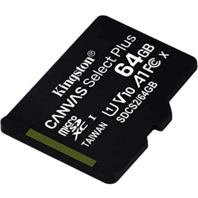 Kingston Canvas Select Plus MicroSDXC 64GB UHS-I U1 V10 Classe 10