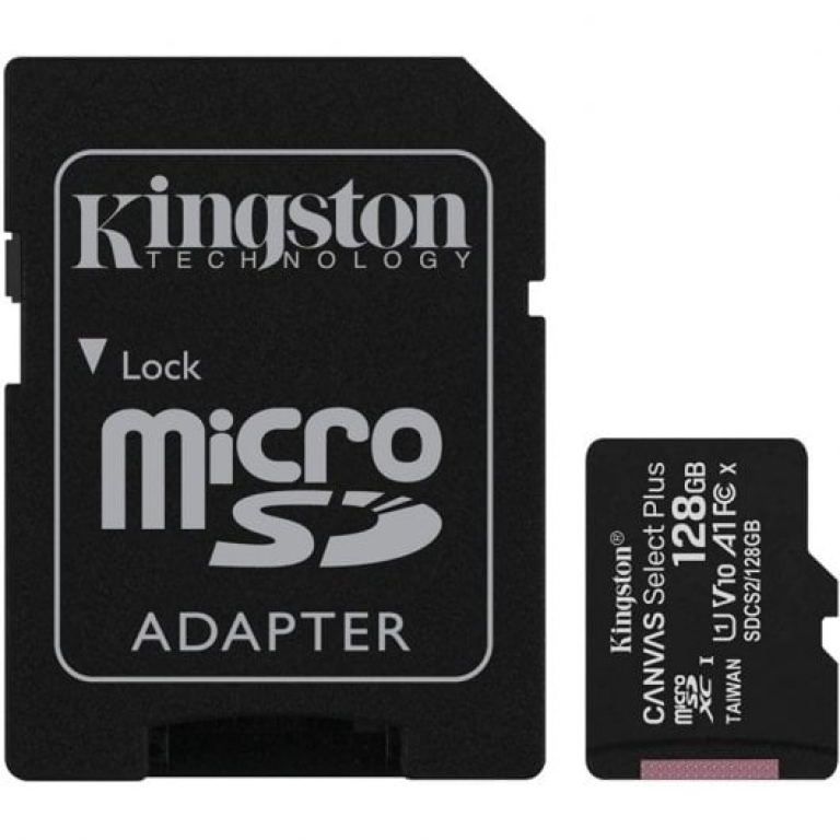 Kingston Canvas Select Plus MicroSDXC UHS-I 128GB Classe 10