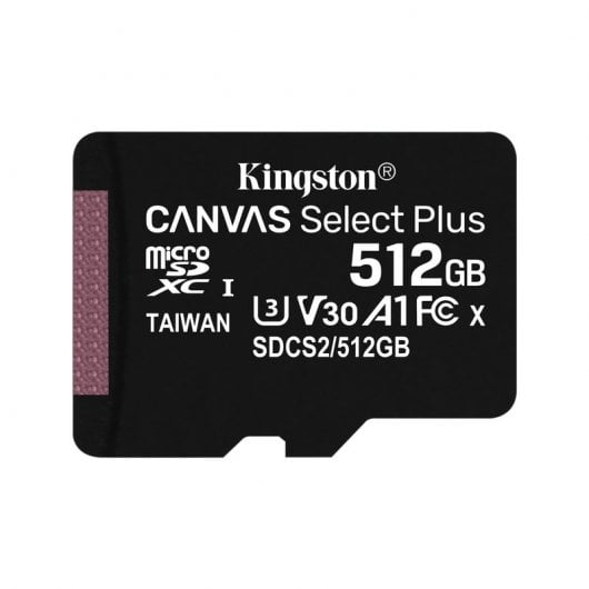 Kingston Canvas Select Plus MicroSDXC UHS-I 512GB Classe 10 Adaptador SD