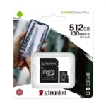 Kingston Canvas Select Plus MicroSDXC UHS-I 512GB Classe 10 Adaptador SD