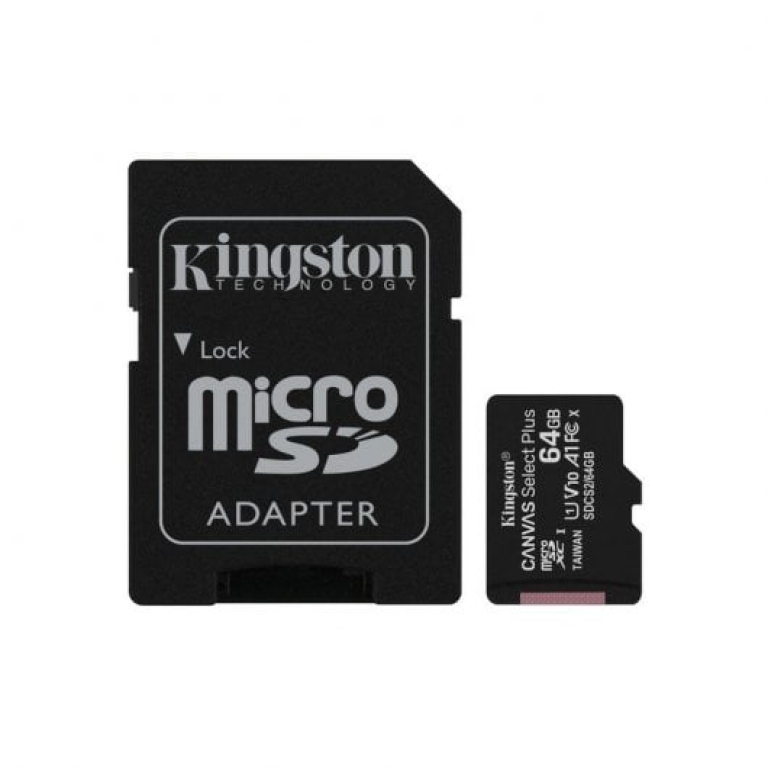 Kingston Canvas Select Plus MicroSDXC UHS-I 64GB Classe 10