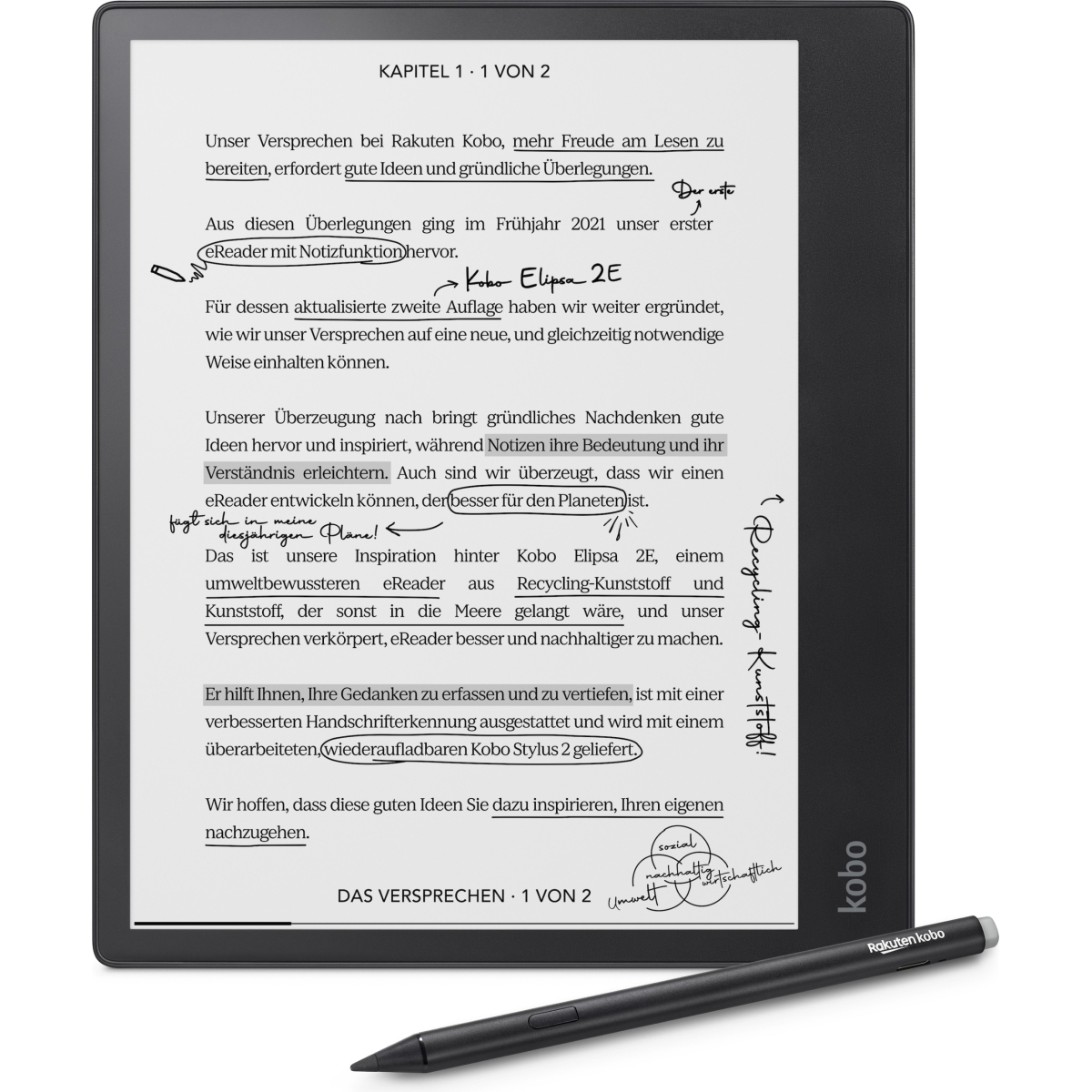 Kobo Elipsa 2E incl. pen 2