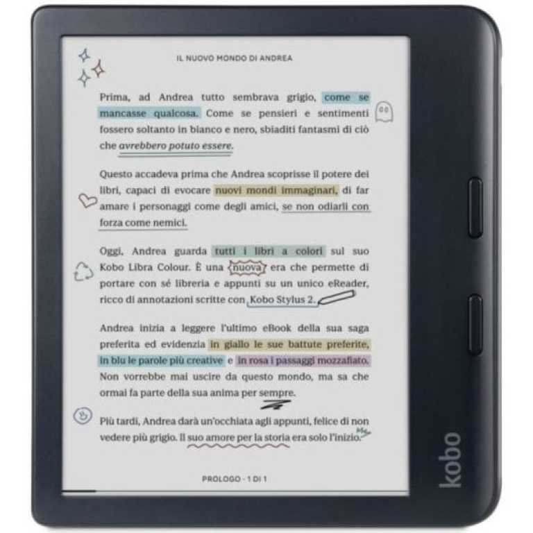 Kobo Monza Colour Black Livro Eletrónico 7" 32GB Preto